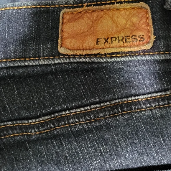 EUC Express Women's Dark Blue Skinny Jeans - Picture 3 of 5